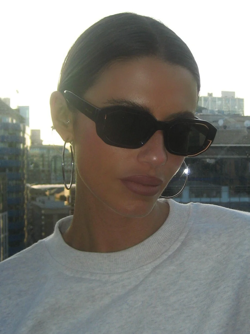 KESSIE Sepia Olive Sunglasses
